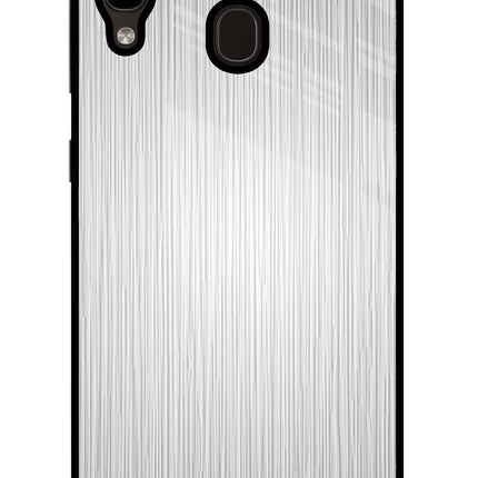 Wooden Grey Texture Samsung A20/M10s Glass Case Back Cover by Casekaro