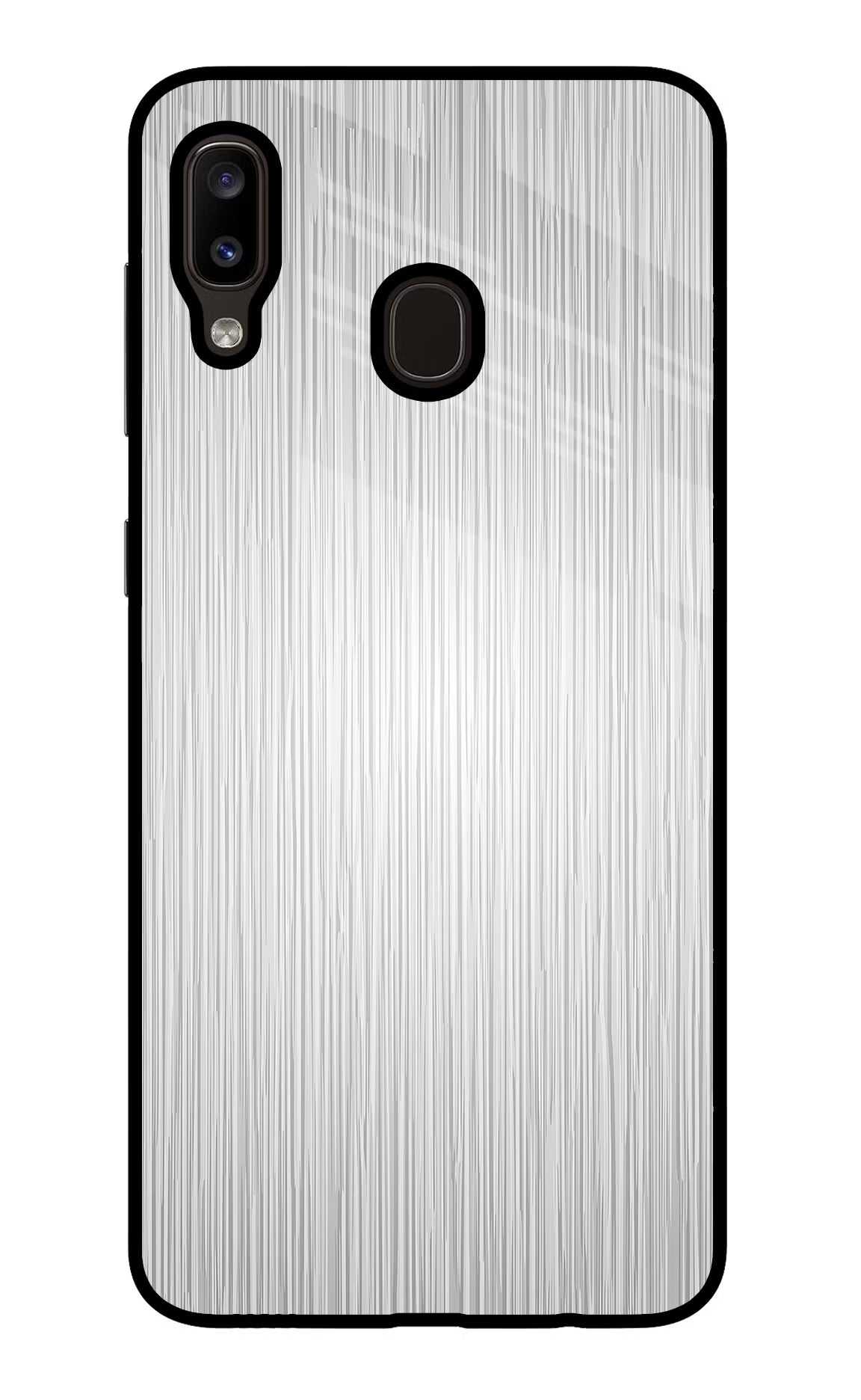 Wooden Grey Texture Samsung A20/M10s Glass Case Back Cover by Casekaro