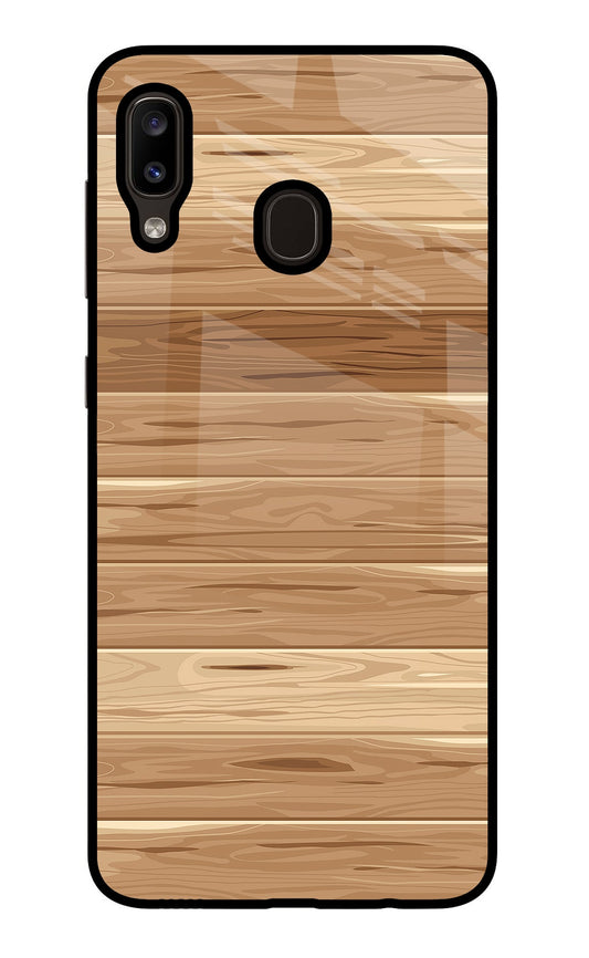 Wooden Vector Samsung A20/M10s Glass Case