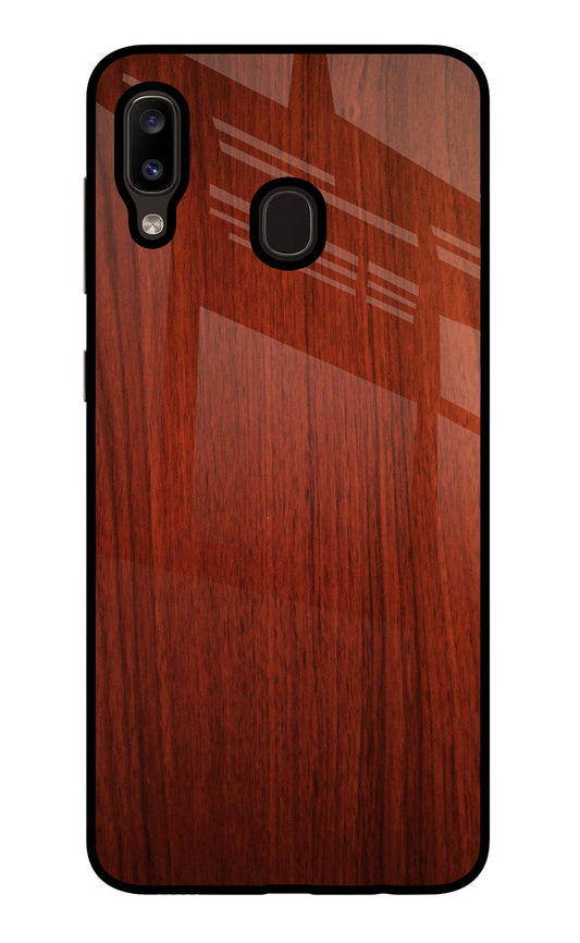 Wooden Plain Pattern Samsung A20/M10s Glass Case