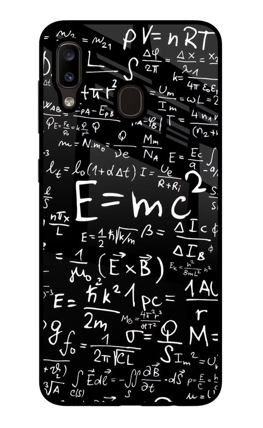 Physics Formula Samsung A20/M10s Glass Case