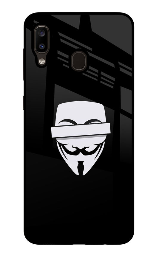 Anonymous Face Samsung A20/M10s Glass Case