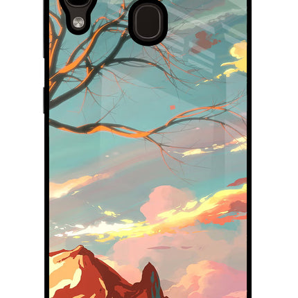 Scenery Samsung A20/M10s Glass Case