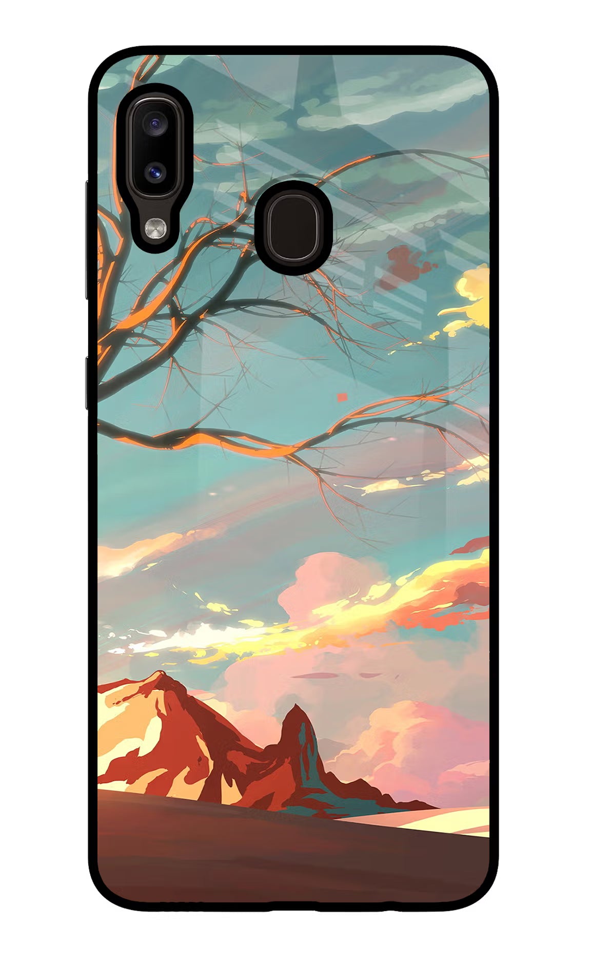 Scenery Samsung A20/M10s Glass Case Back Cover by Casekaro