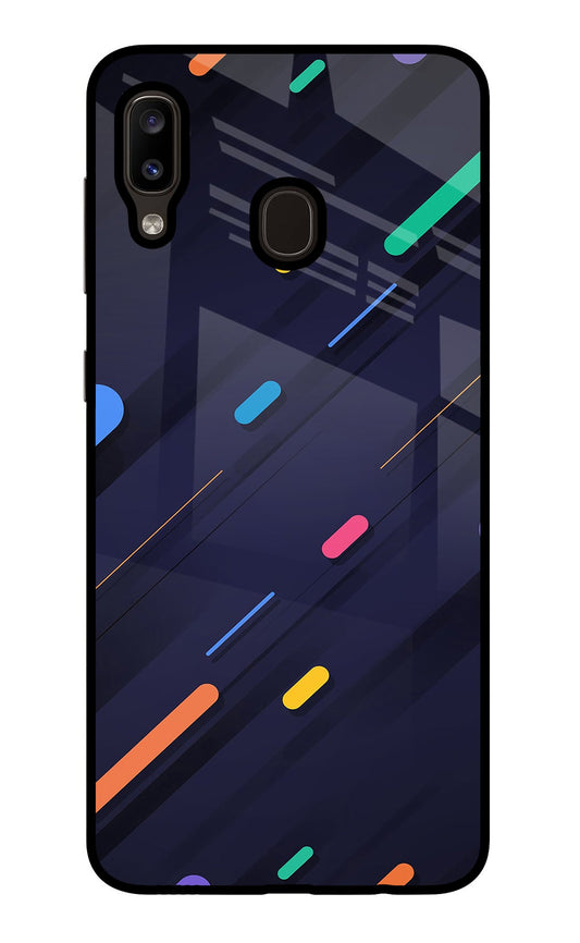 Abstract Design Samsung A20/M10s Glass Case