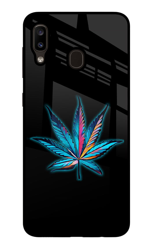 Weed Samsung A20/M10s Glass Case