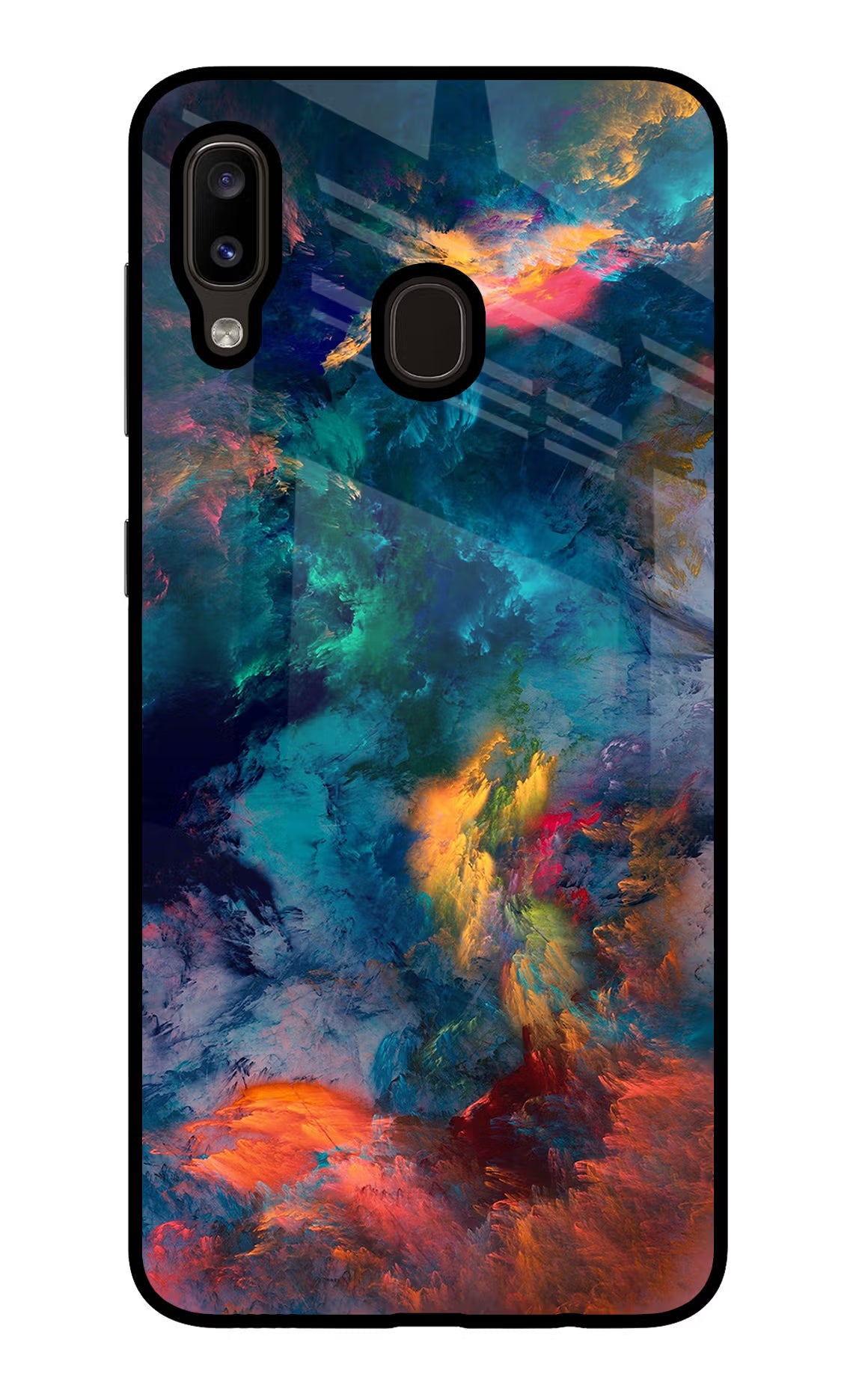Artwork Paint Samsung A20/M10s Glass Case Back Cover by Casekaro