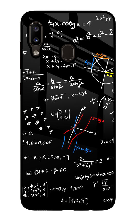 Mathematics Formula Samsung A20/M10s Glass Case