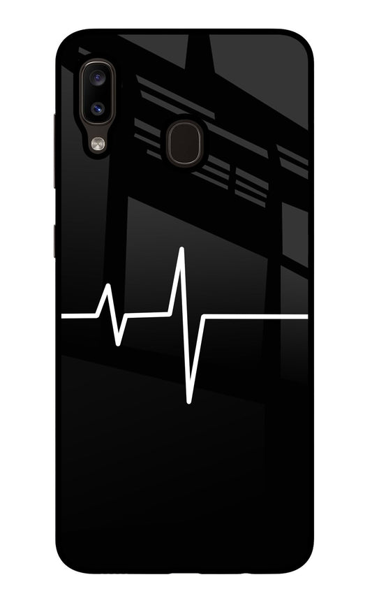 Heart Beats Samsung A20/M10s Glass Case