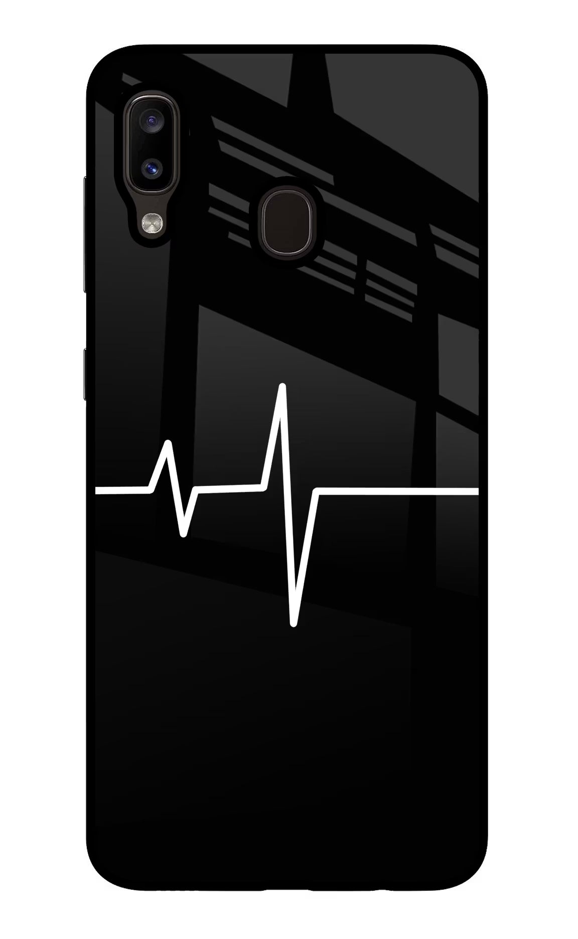 Heart Beats Samsung A20/M10s Glass Case Back Cover by Casekaro