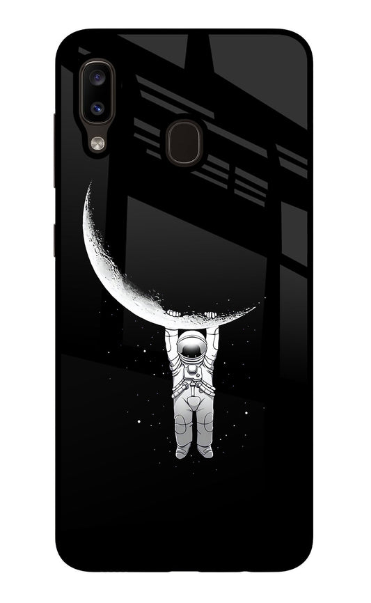 Moon Space Samsung A20/M10s Glass Case