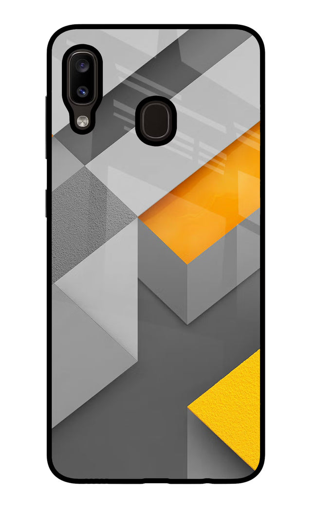 Abstract Samsung A20/M10s Glass Case Back Cover by Casekaro