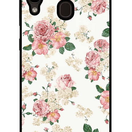 Flowers Samsung A20/M10s Glass Case Back Cover by Casekaro