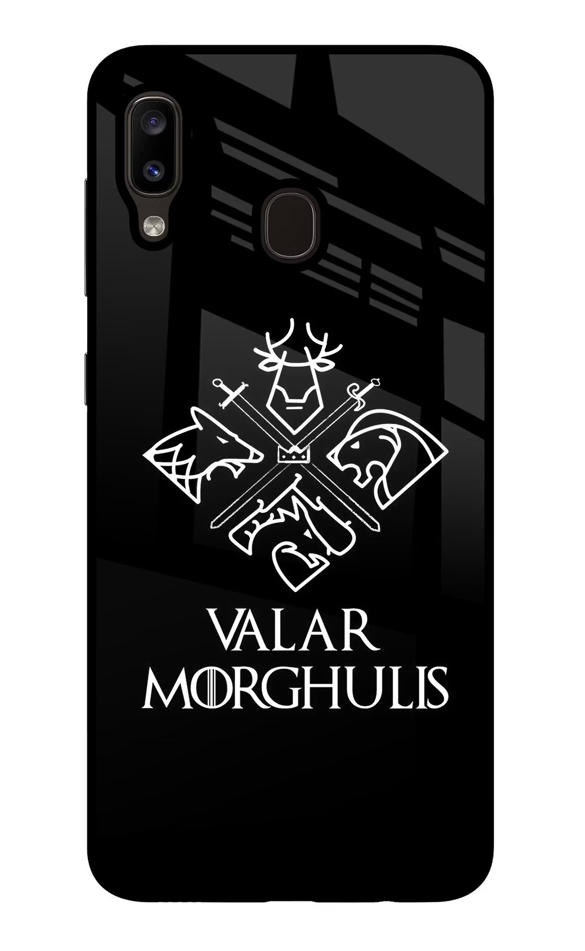 Valar Morghulis | Game Of Thrones Samsung A20/M10s Glass Case Back Cover by Casekaro