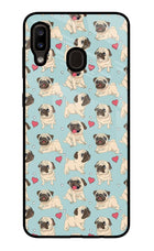 Pug Dog Samsung A20/M10s Glass Case