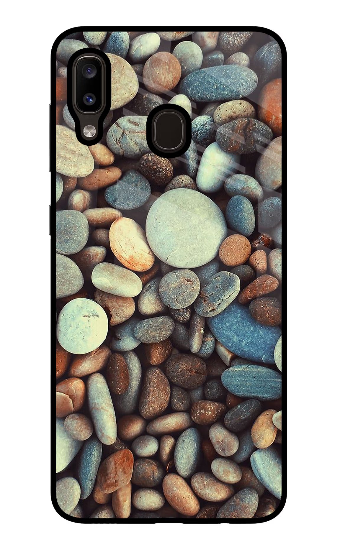 Pebble Samsung A20/M10s Glass Case Back Cover by Casekaro