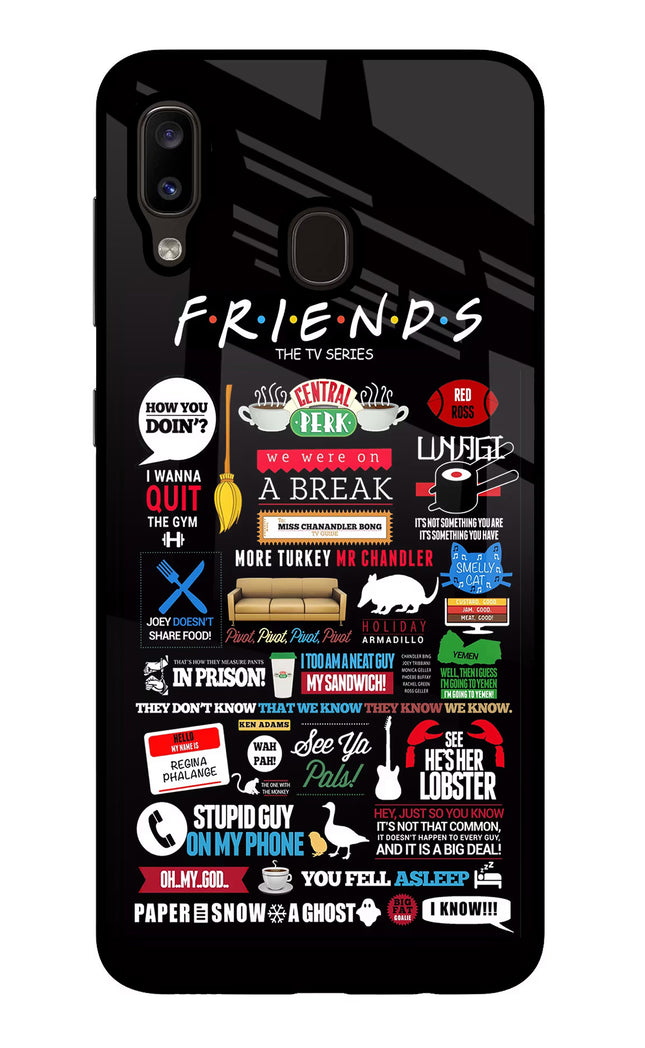 FRIENDS Samsung A20/M10s Glass Case Back Cover by Casekaro