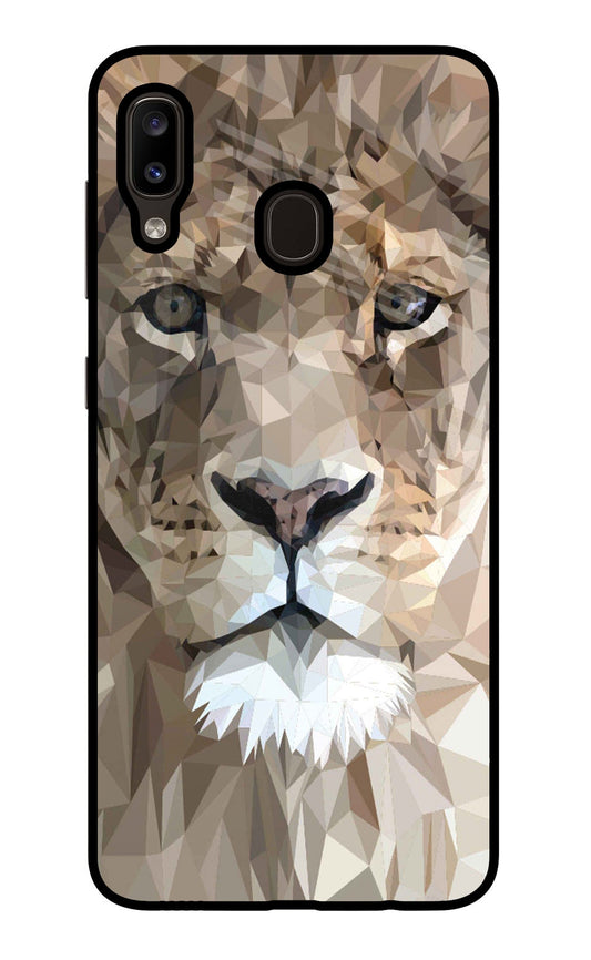 Lion Art Samsung A20/M10s Glass Case