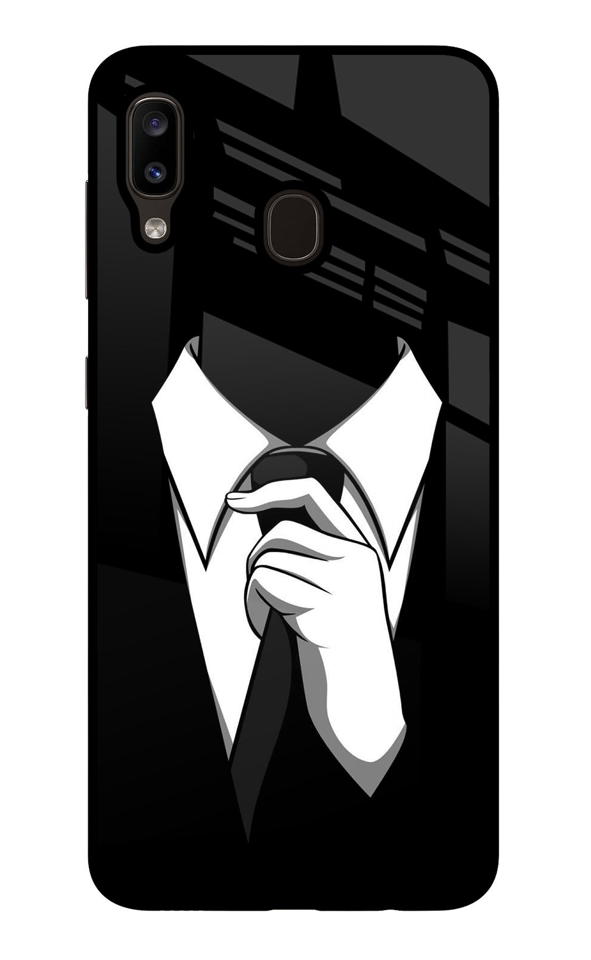 Black Tie Samsung A20/M10s Back Cover