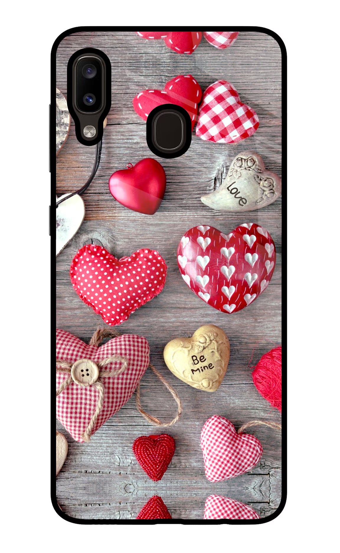 Love Wallpaper Samsung A20/M10s Glass Case Back Cover by Casekaro