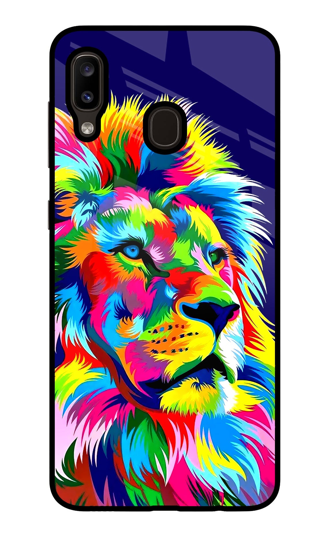 Vector Art Lion Samsung A20/M10s Back Cover