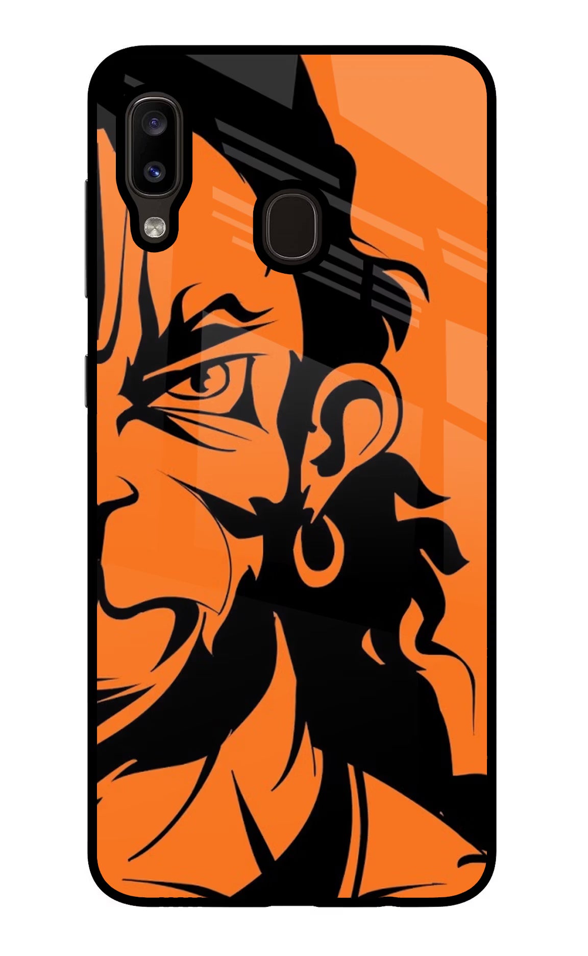 Hanuman Samsung A20/M10s Glass Case Back Cover by Casekaro