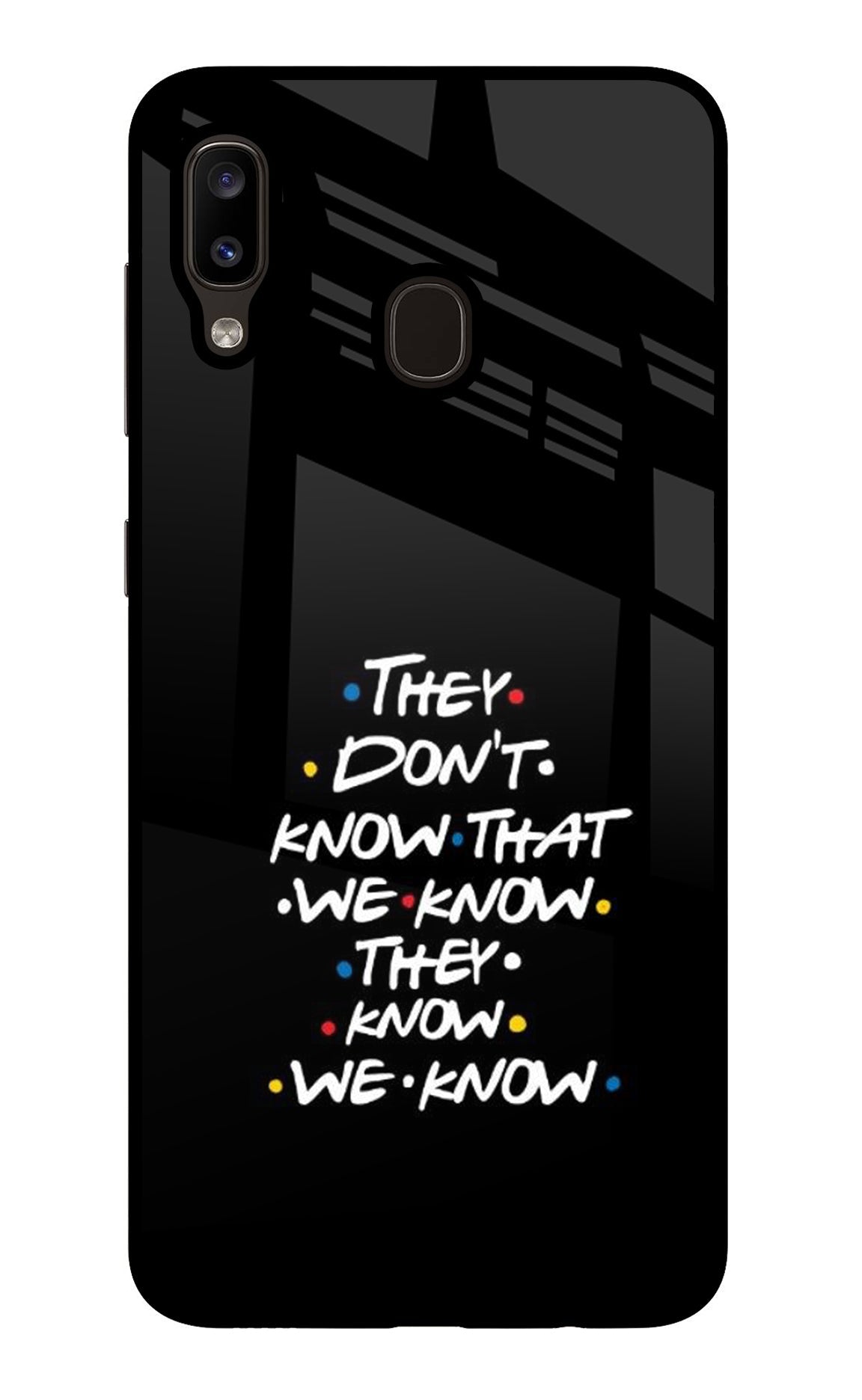 FRIENDS Dialogue Samsung A20/M10s Back Cover