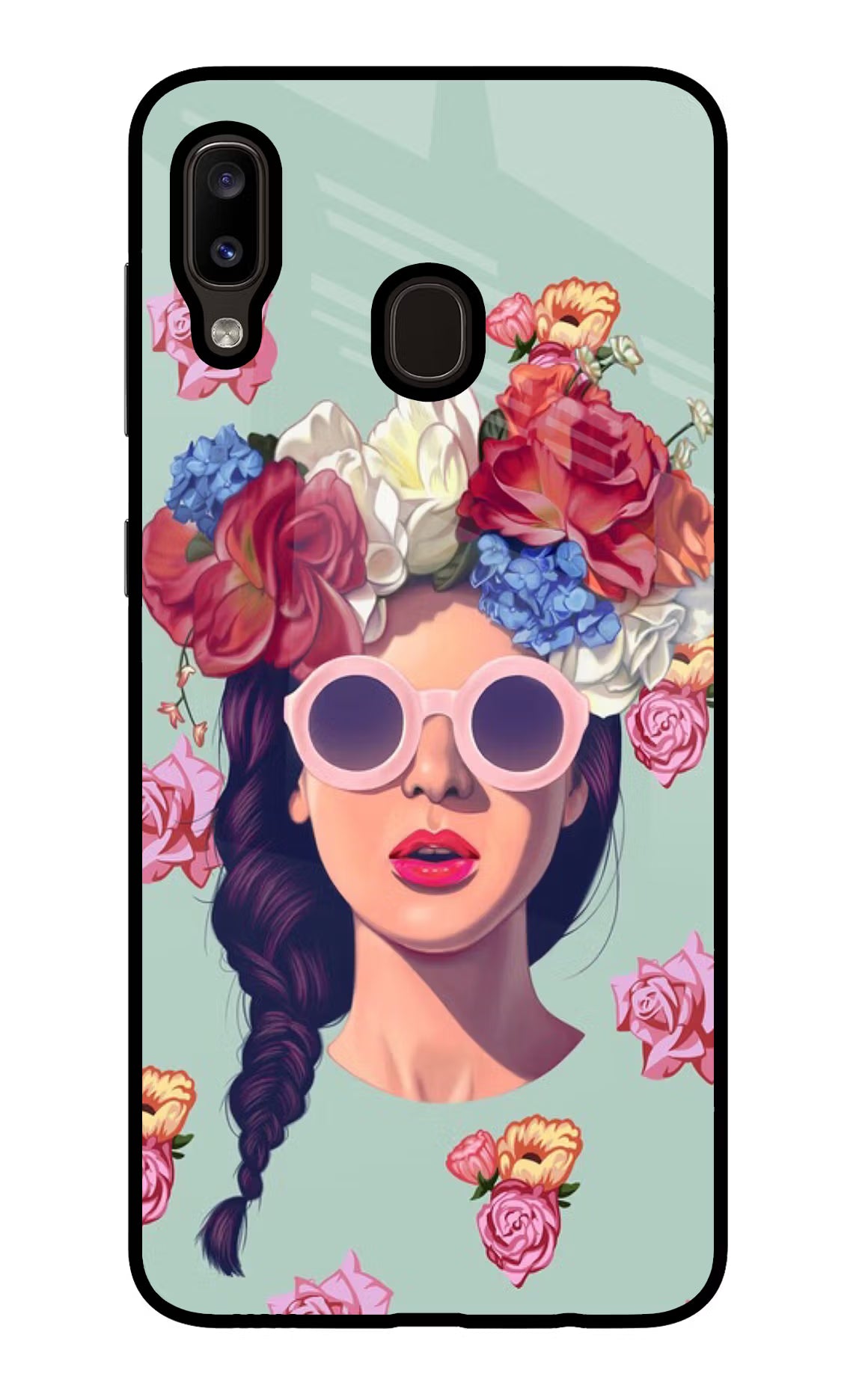 Pretty Girl Samsung A20/M10s Glass Case Back Cover by Casekaro