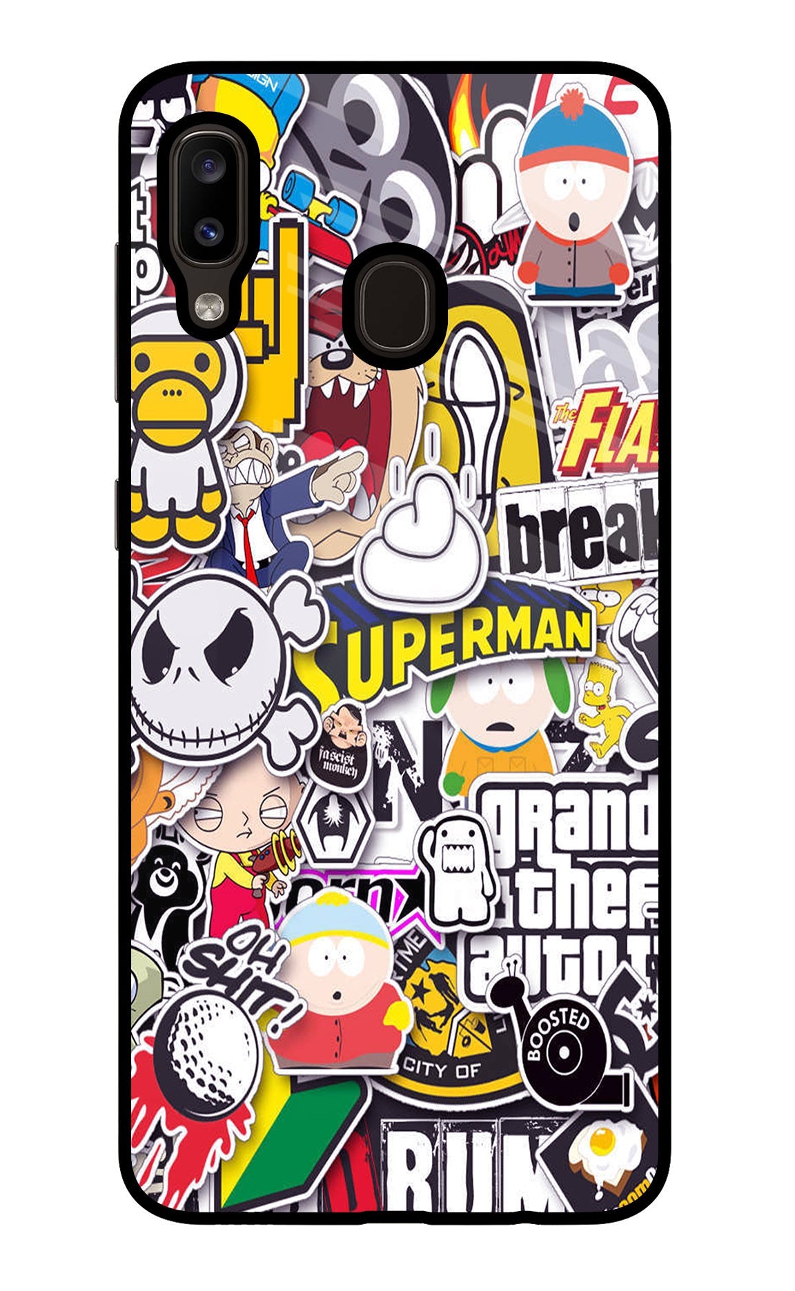 Sticker Bomb Samsung A20/M10s Back Cover