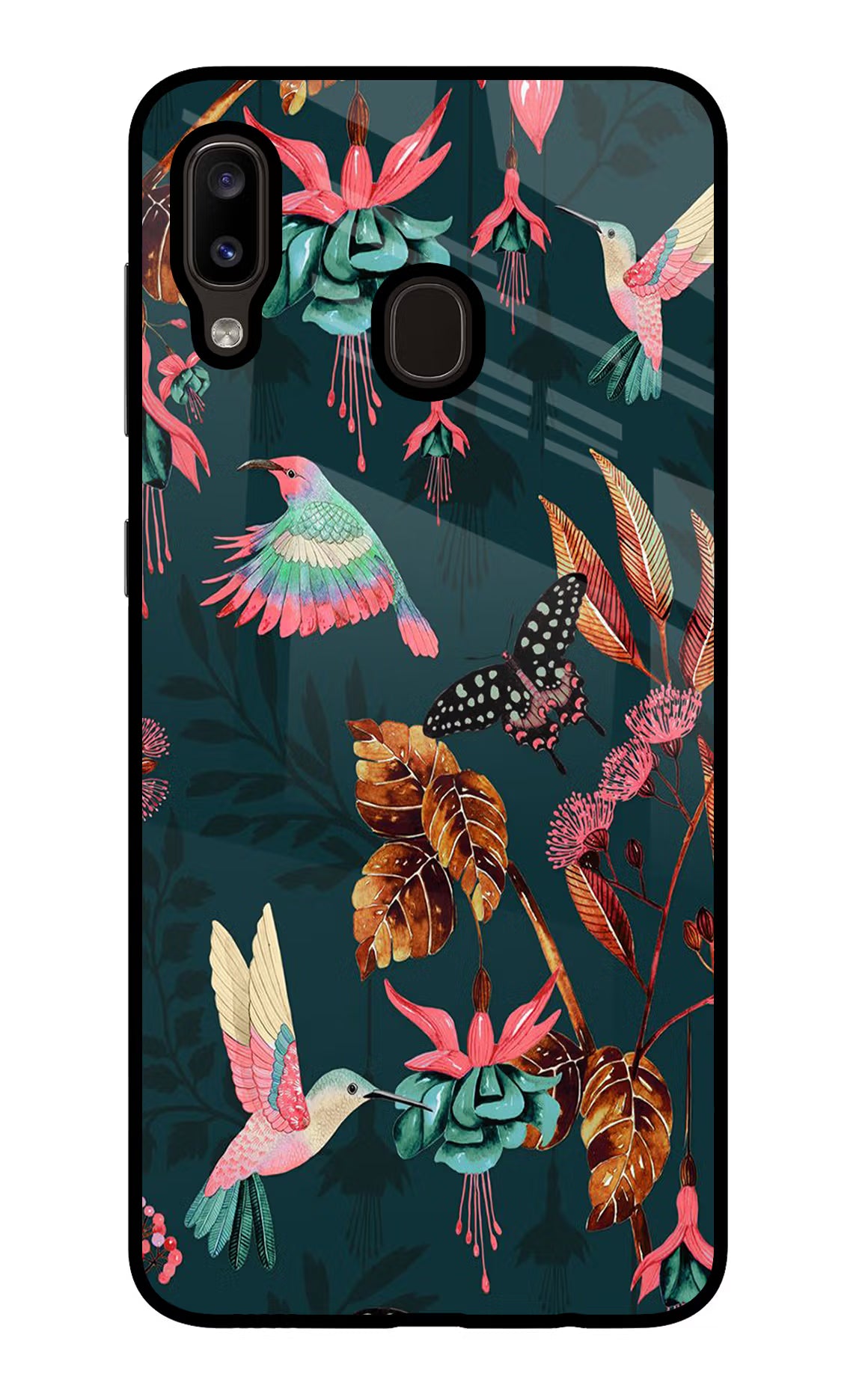 Birds Samsung A20/M10s Glass Case