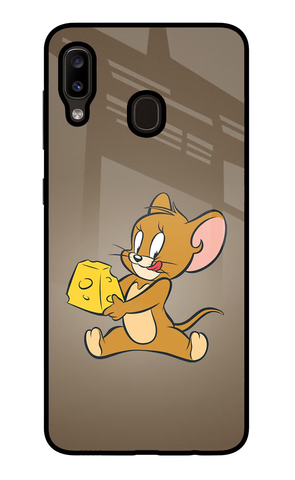 Jerry Samsung A20/M10s Glass Case Back Cover by Casekaro