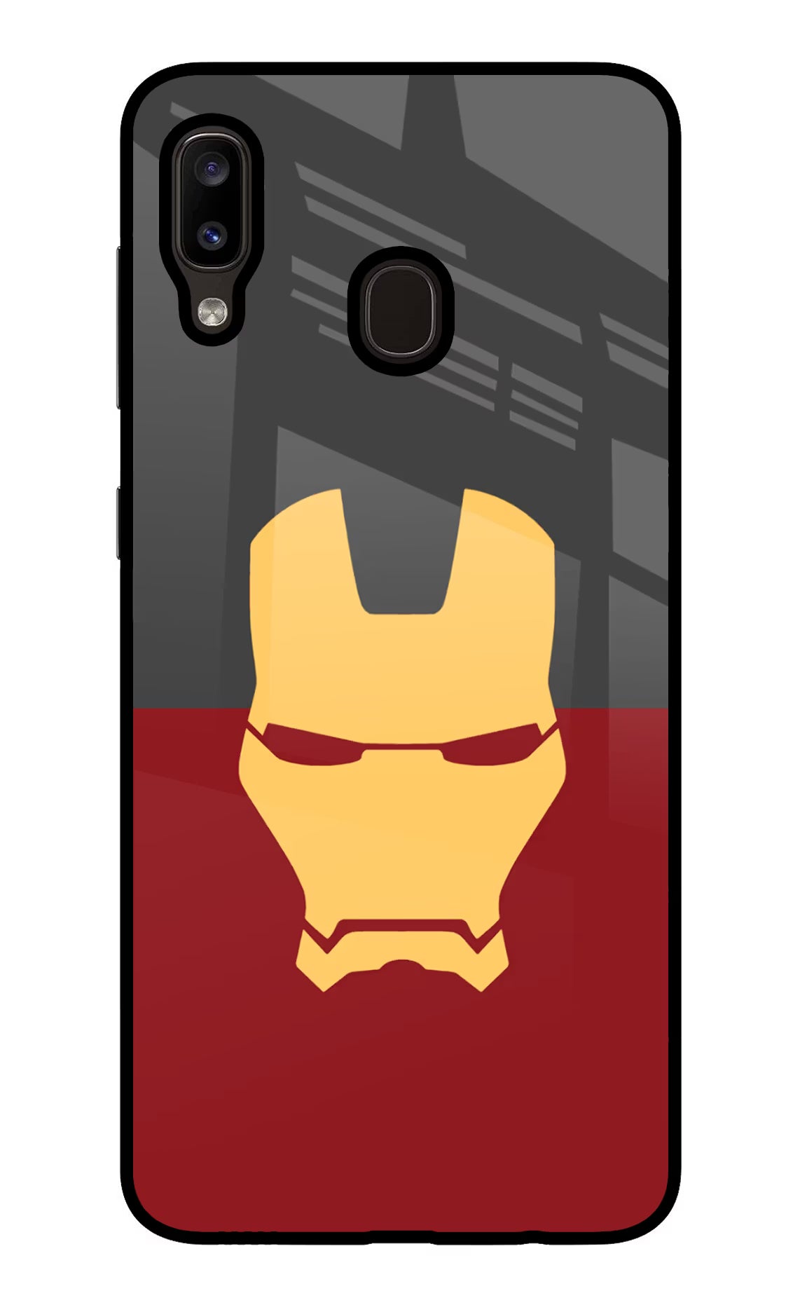 Ironman Samsung A20/M10s Glass Case Back Cover by Casekaro
