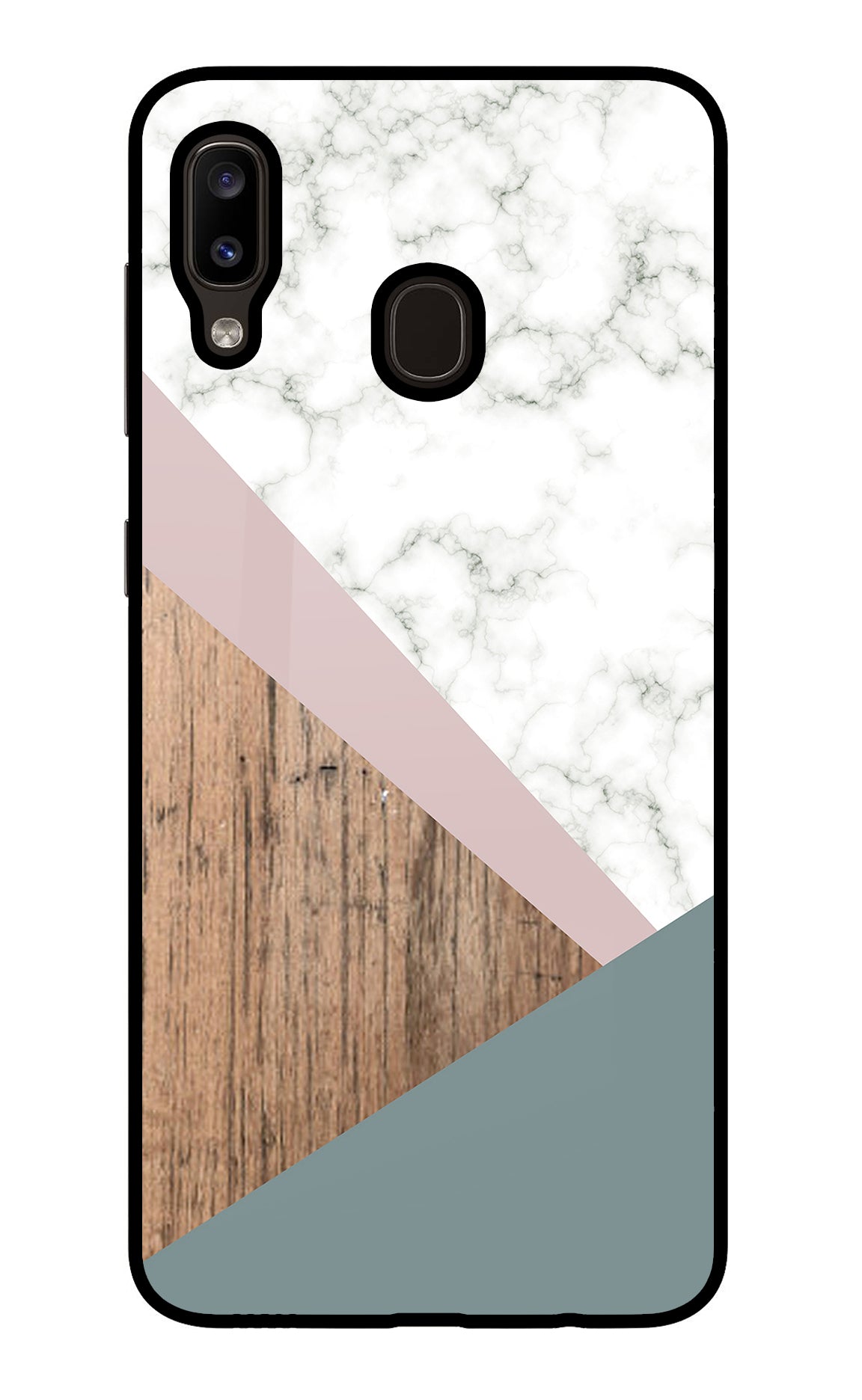 Marble wood Abstract Samsung A20/M10s Back Cover
