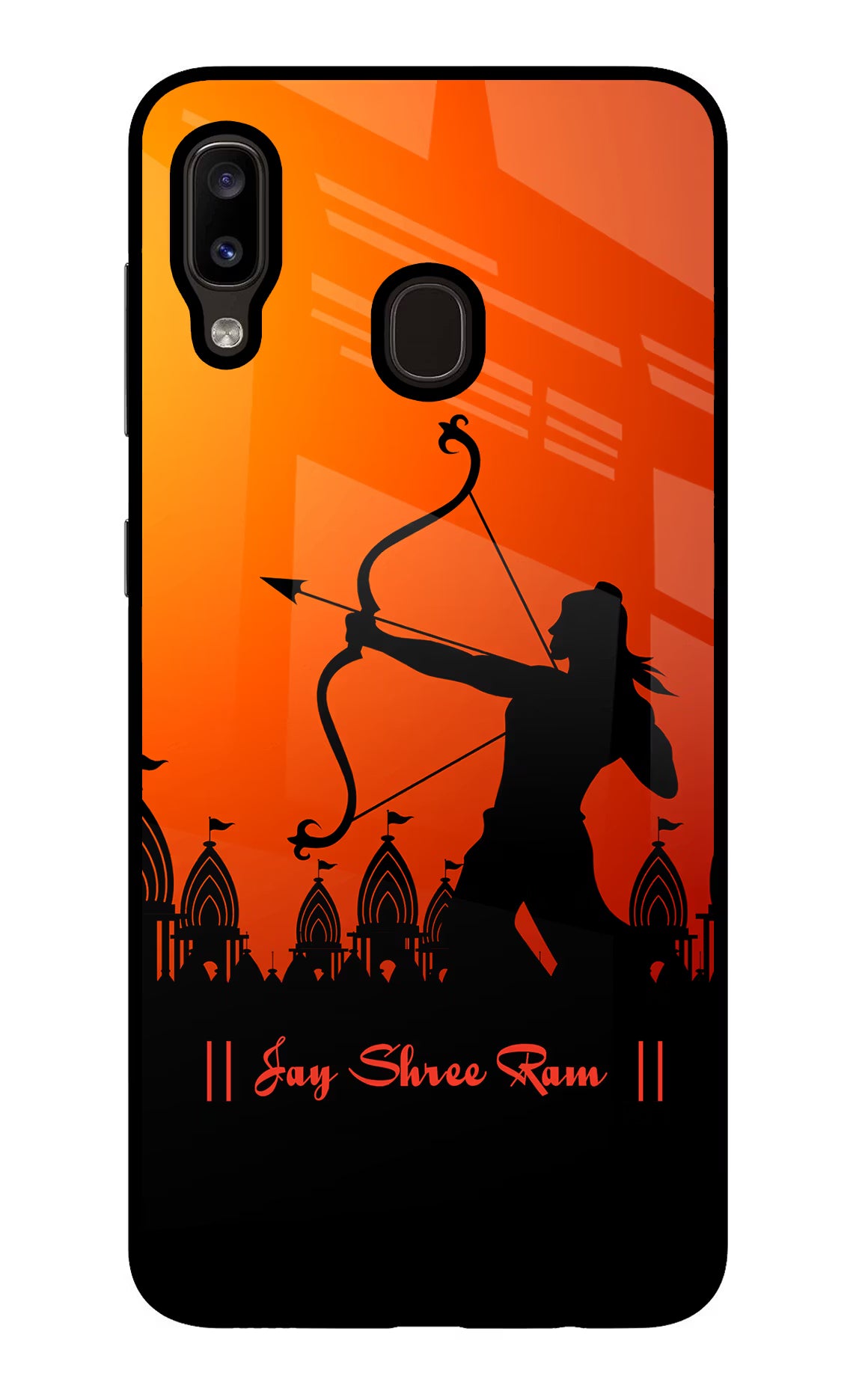Lord Ram - 4 Samsung A20/M10s Glass Case Back Cover by Casekaro