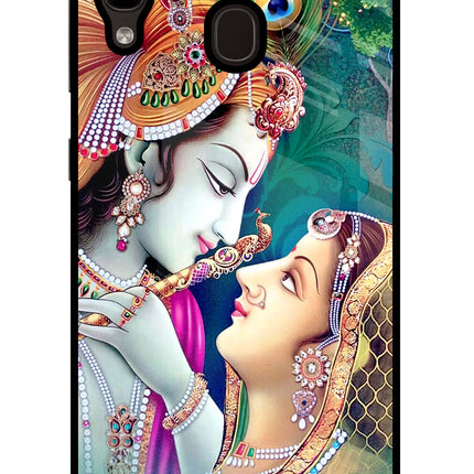 Lord Radha Krishna Samsung A20/M10s Glass Case Back Cover by Casekaro