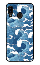 Blue Waves Samsung A20/M10s Glass Case