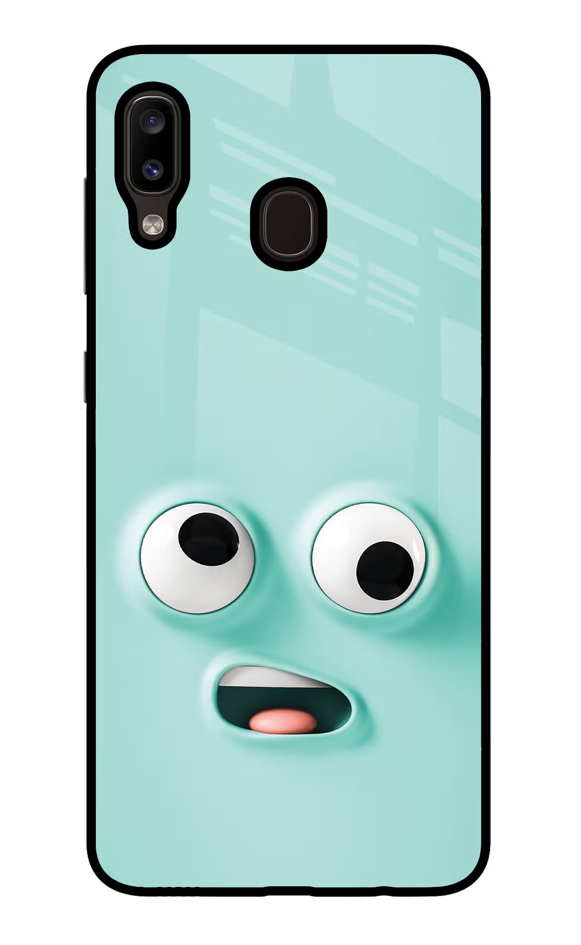 Funny Cartoon Samsung A20/M10s Glass Case Back Cover by Casekaro
