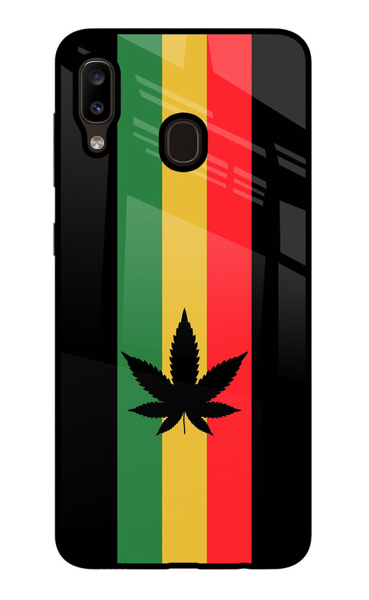 Weed Flag Samsung A20/M10s Glass Case