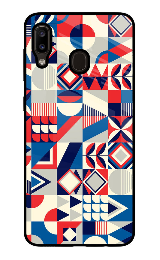 Colorful Pattern Samsung A20/M10s Glass Case