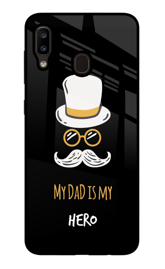 My Dad Is My Hero Samsung A20/M10s Glass Case