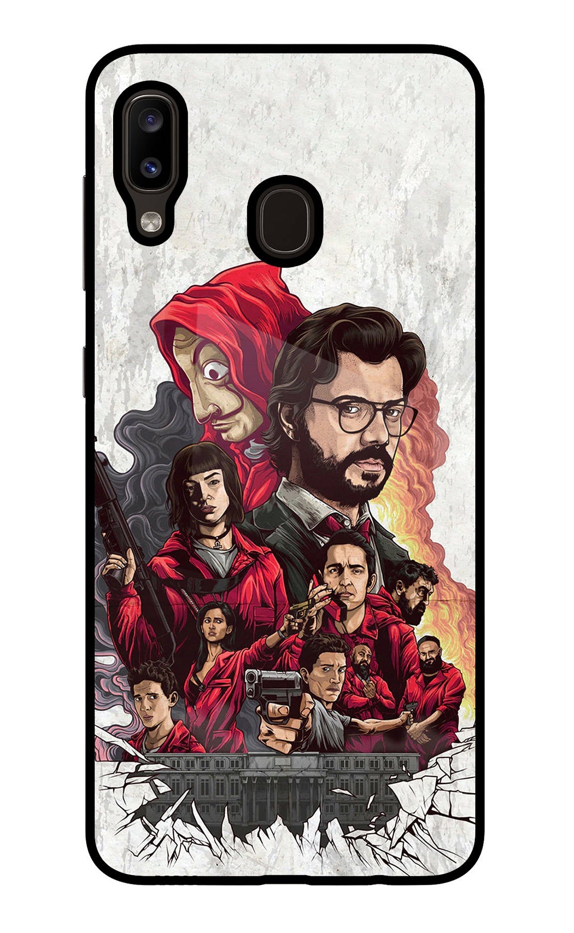 Money Heist Artwork Samsung A20/M10s Back Cover