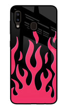 Fire Flames Samsung A20/M10s Glass Case