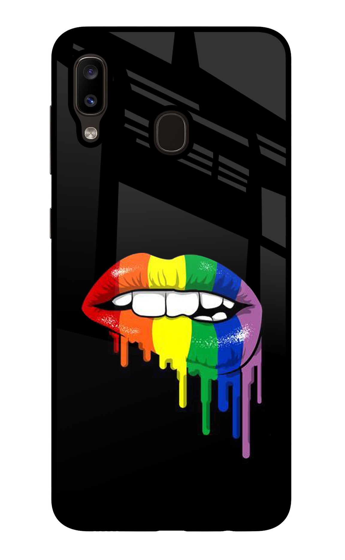 Lips Biting Samsung A20/M10s Back Cover
