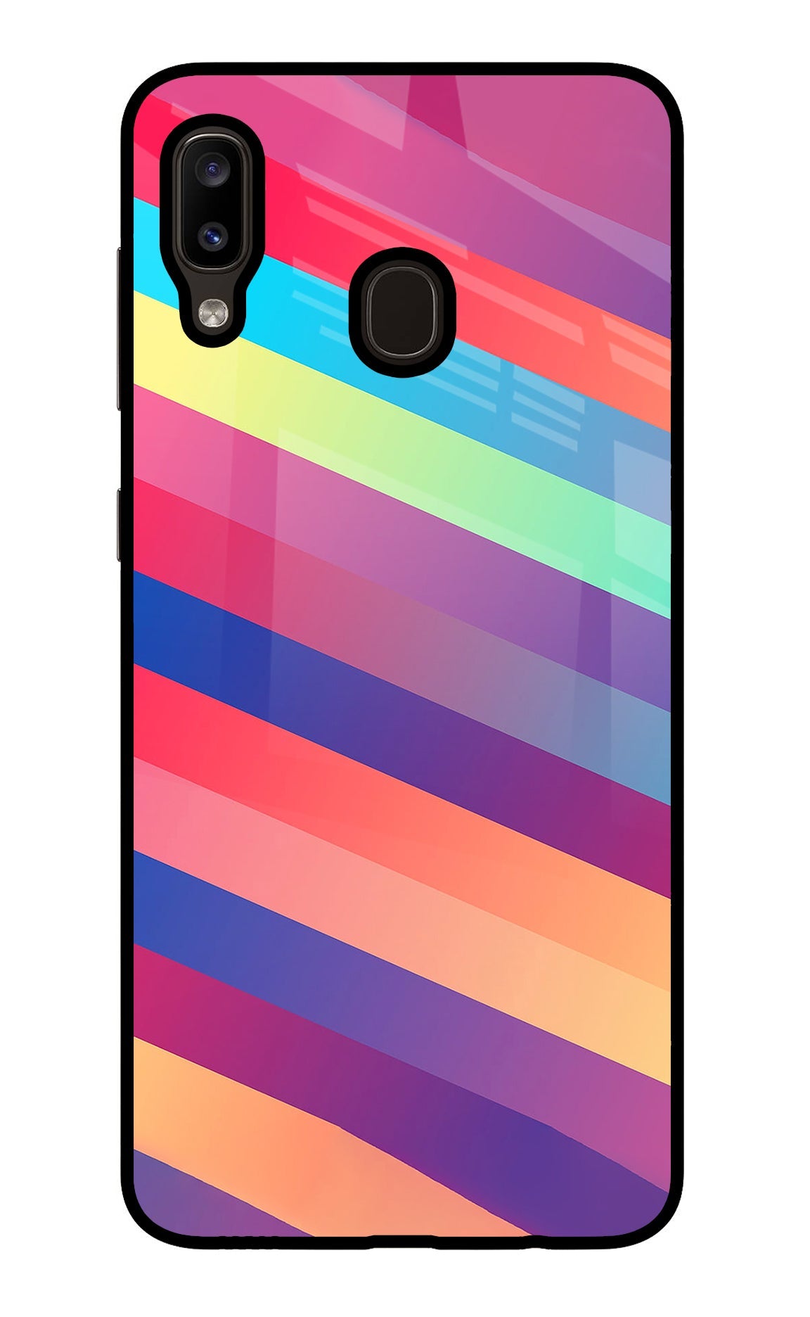 Stripes color Samsung A20/M10s Back Cover