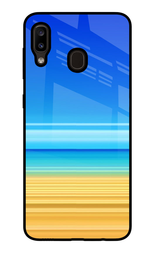 Beach Art Samsung A20/M10s Glass Case