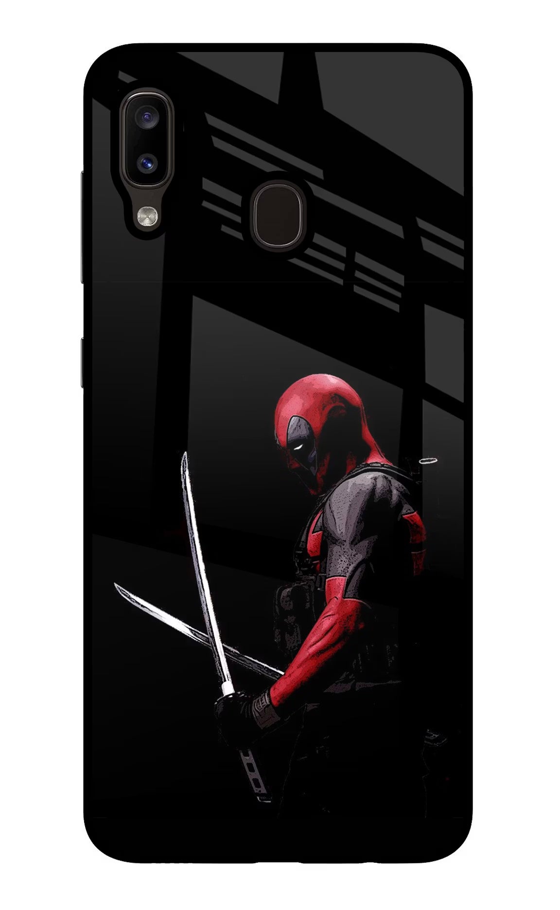 Deadpool Samsung A20/M10s Glass Case Back Cover by Casekaro