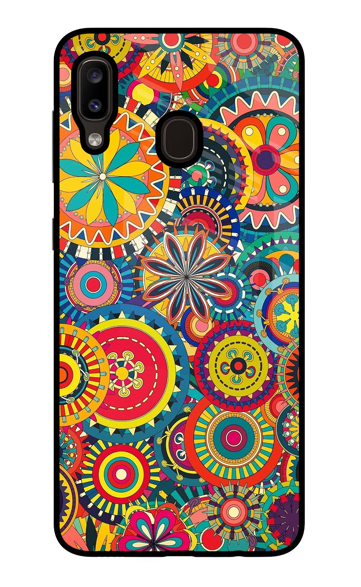 Gol Gol Art Samsung A20/M10s Glass Case