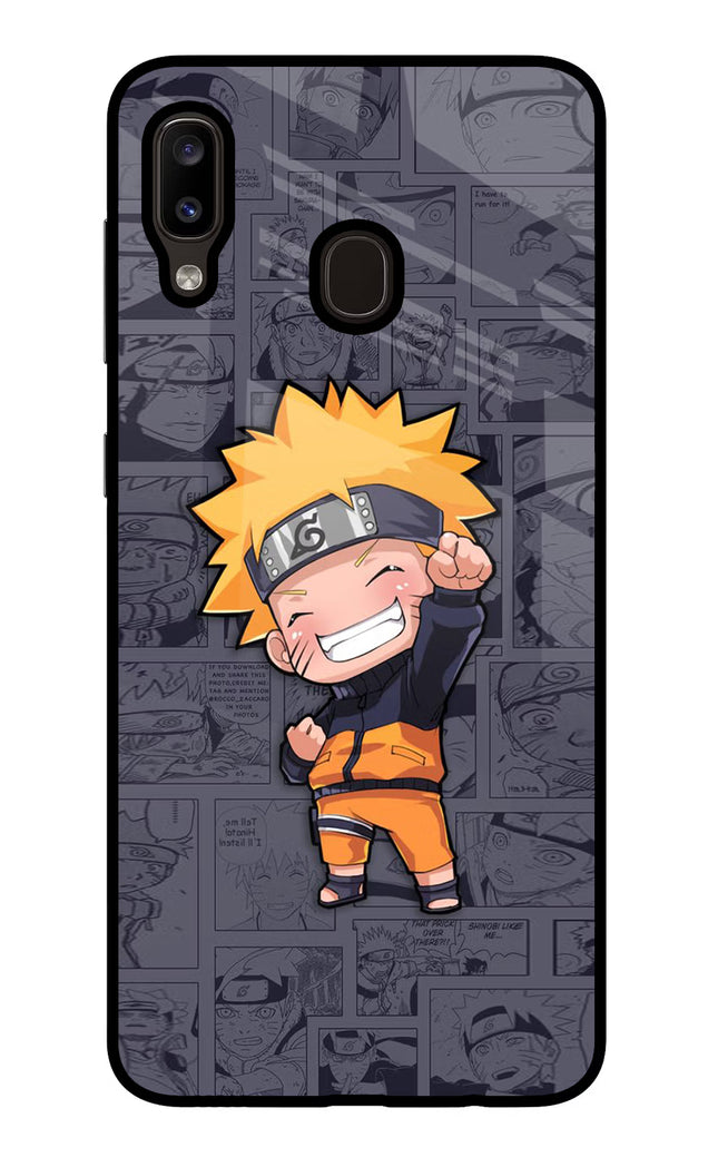 Chota Naruto Samsung A20/M10s Glass Case Back Cover by Casekaro