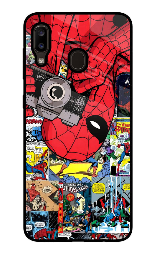 Spider Man Samsung A20/M10s Glass Case
