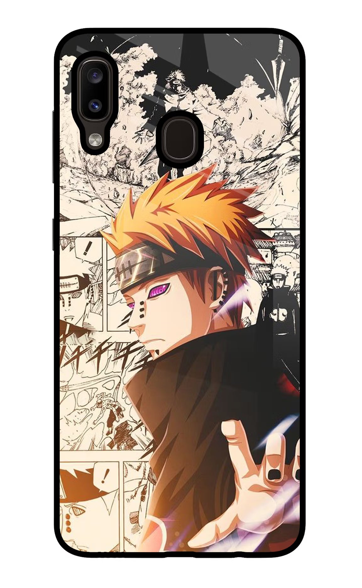 Pain Anime Samsung A20/M10s Glass Case Back Cover by Casekaro